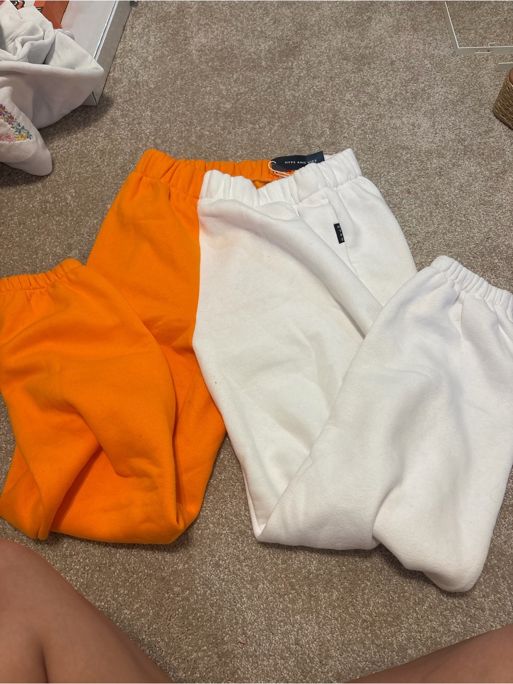 White and Orange Sweatpants - Tennessee Vols